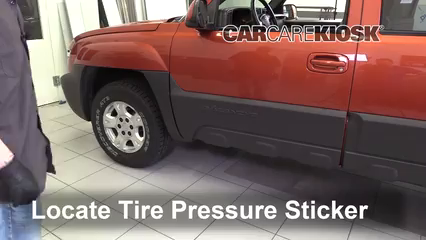 2003 Chevrolet Avalanche 1500 5.3L V8 Tires & Wheels Check Tire Pressure